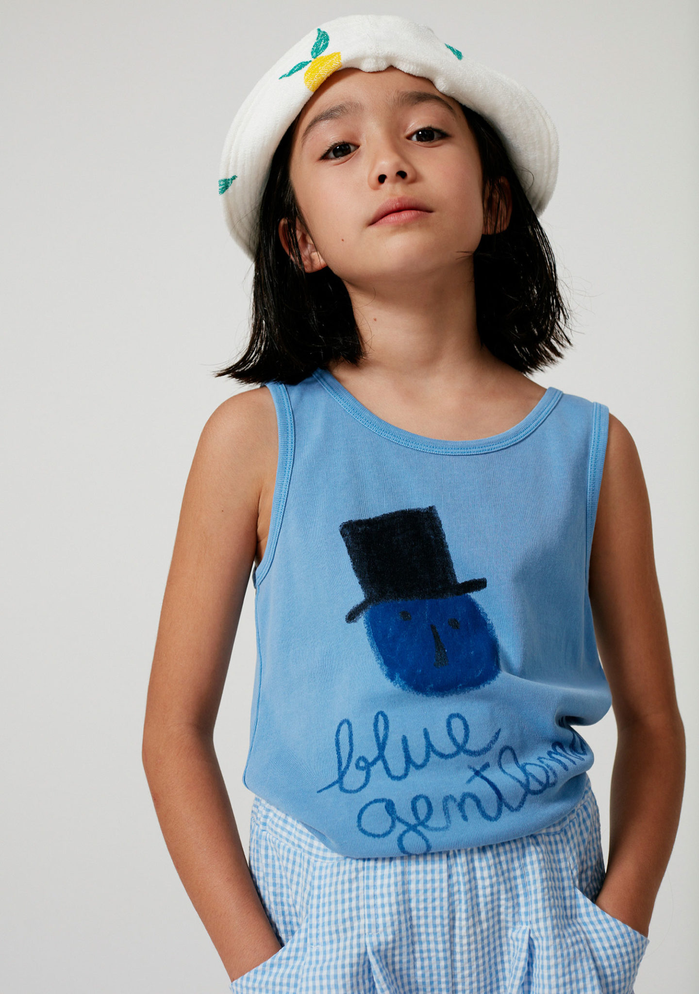 Blue gentleman Tank top
