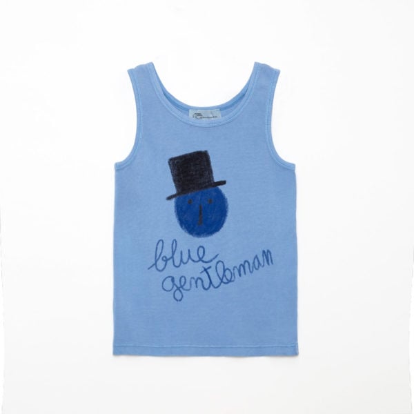 Blue gentleman Tank top