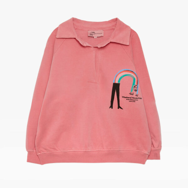 Rainbow polo sweatshirt