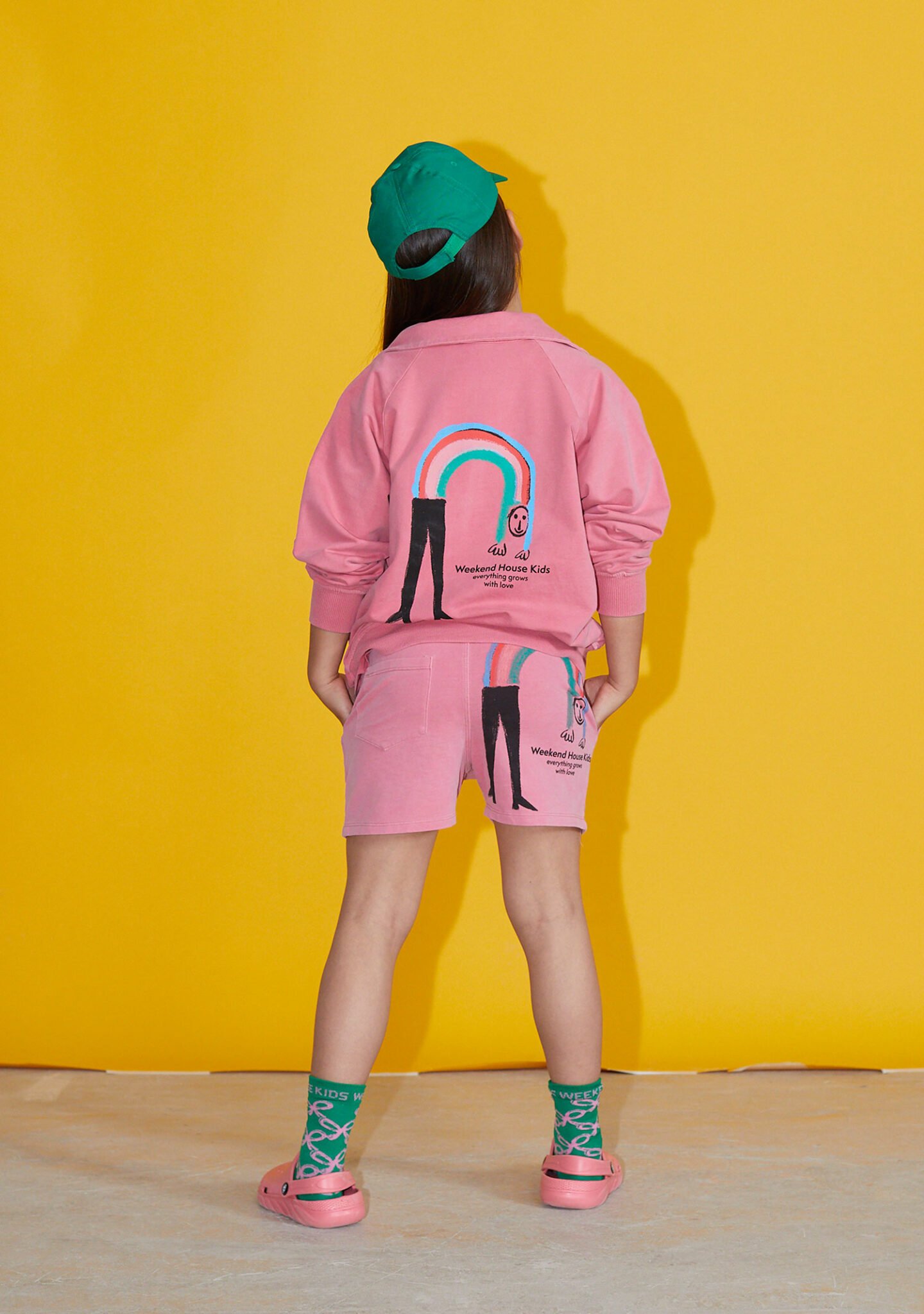 Rainbow polo sweatshirt