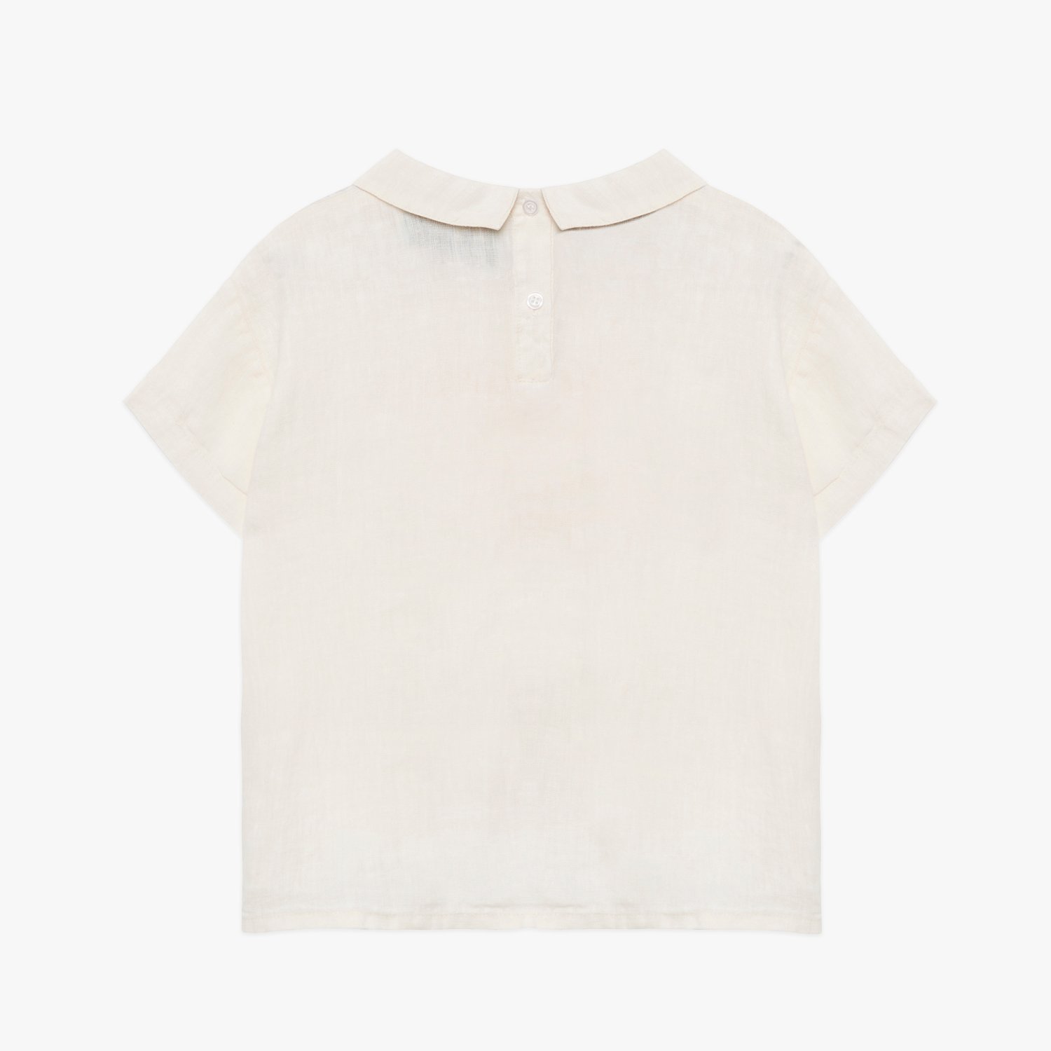 Object linen short shirt