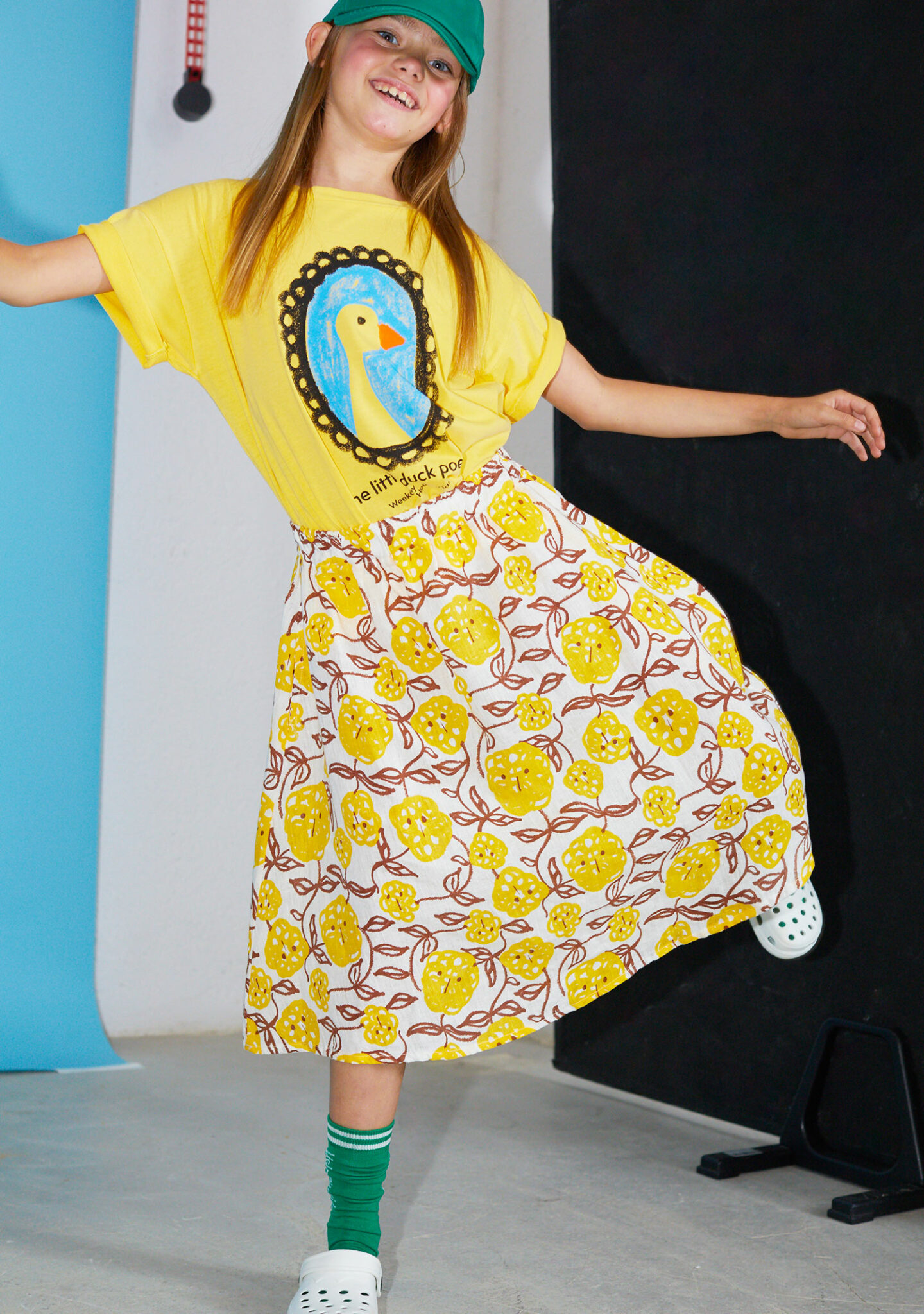 Mimosa linen skirt