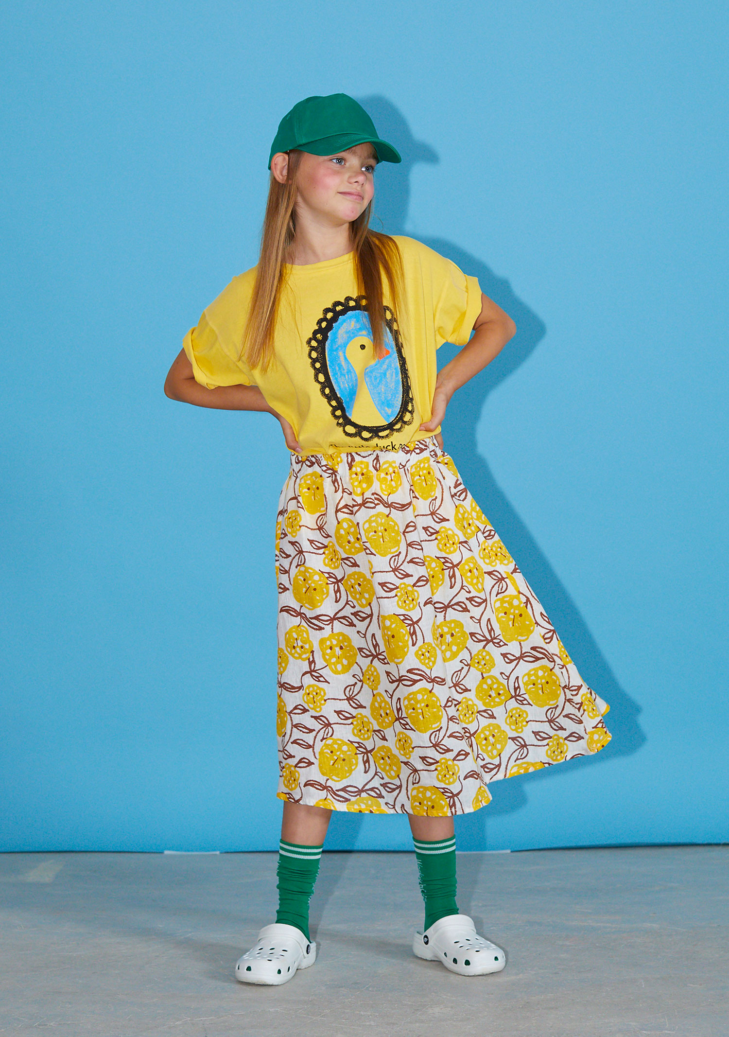 Mimosa linen skirt