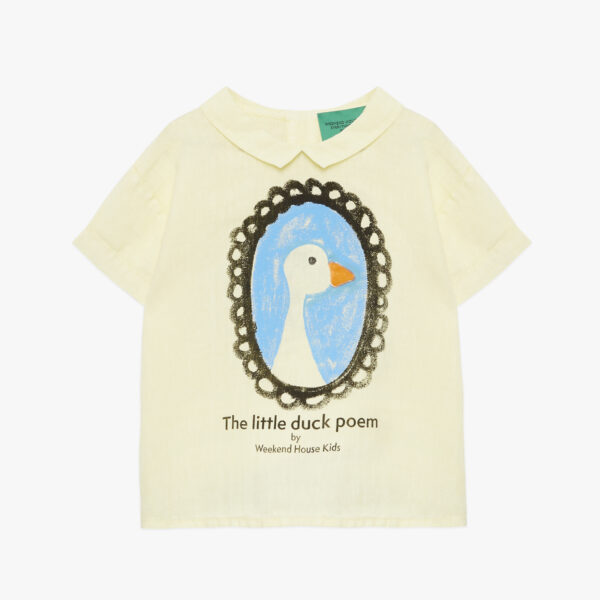 Duck linen short shirt