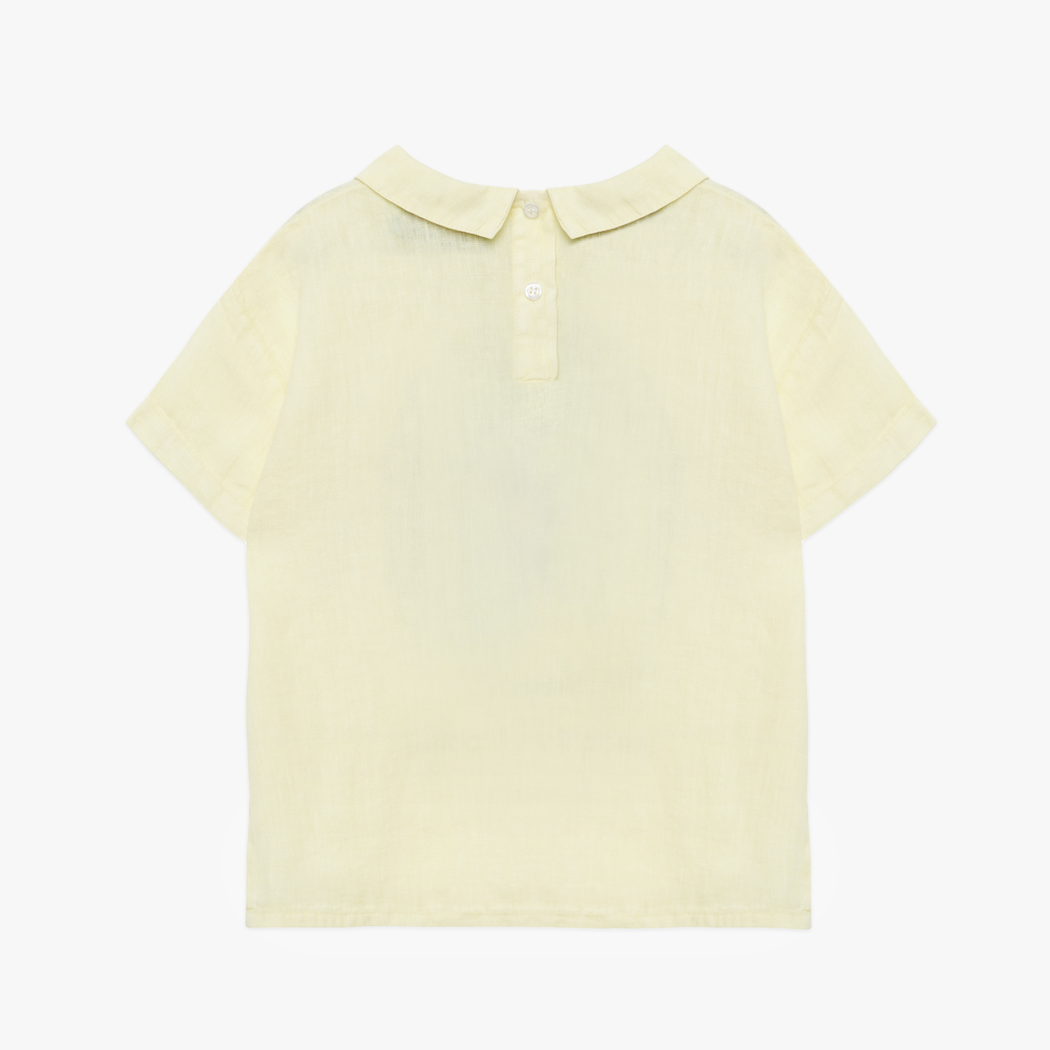 Duck linen short shirt
