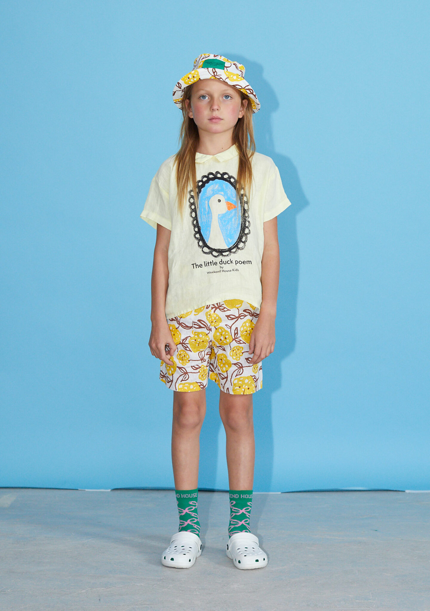 Duck linen short shirt