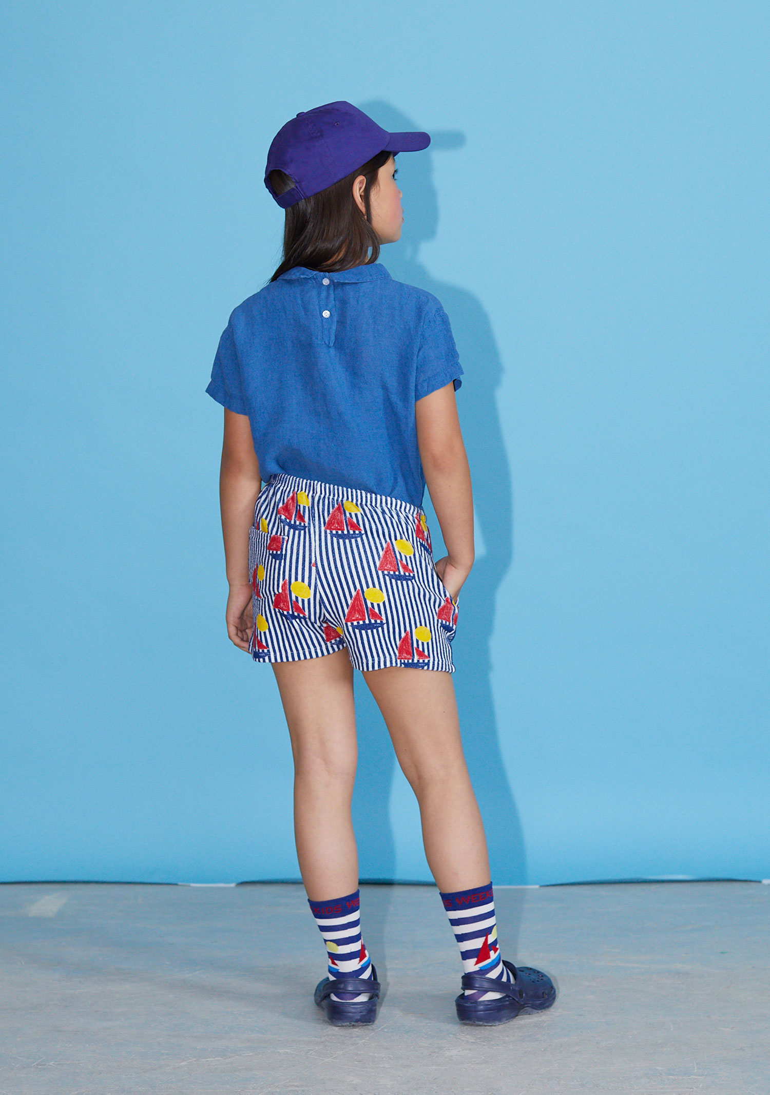 Poets linen short shirt