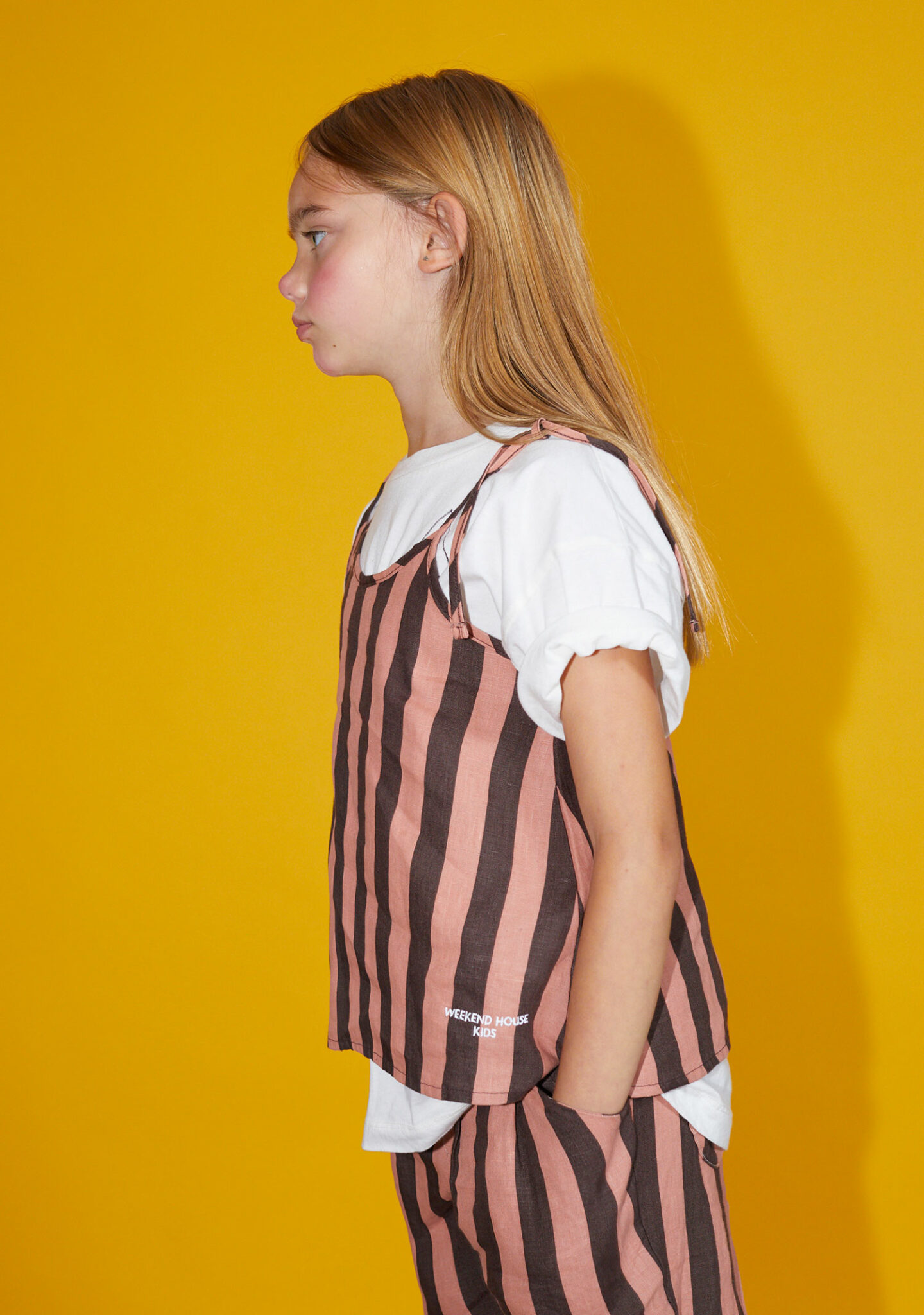 Stripes linen top