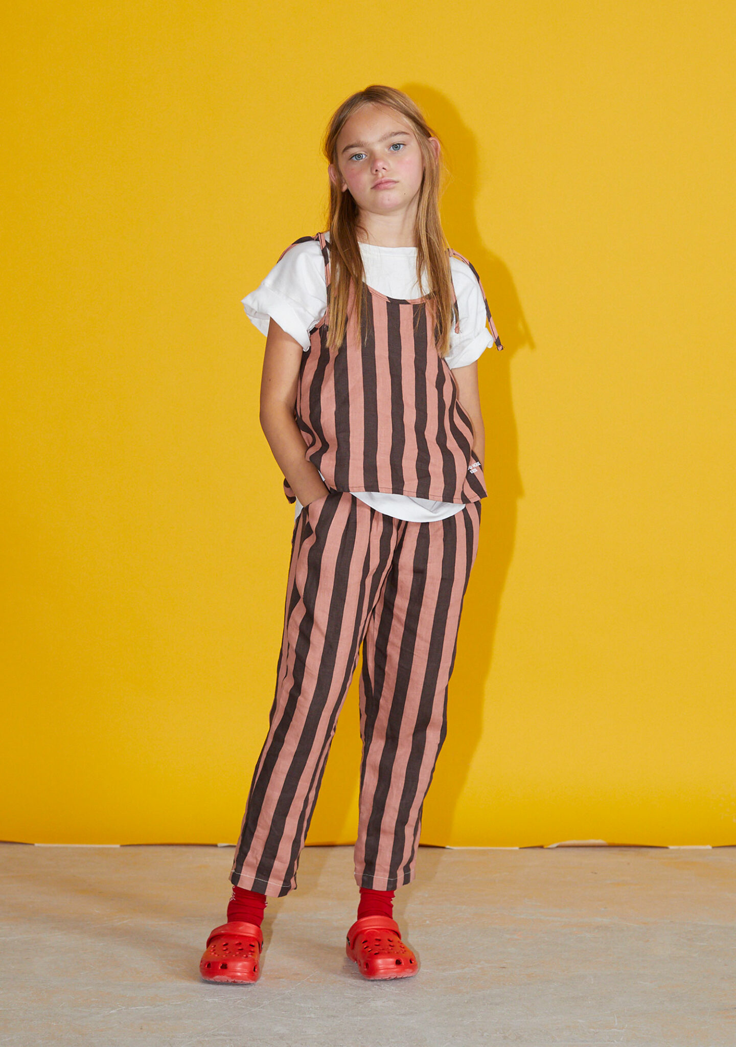 Stripes linen top