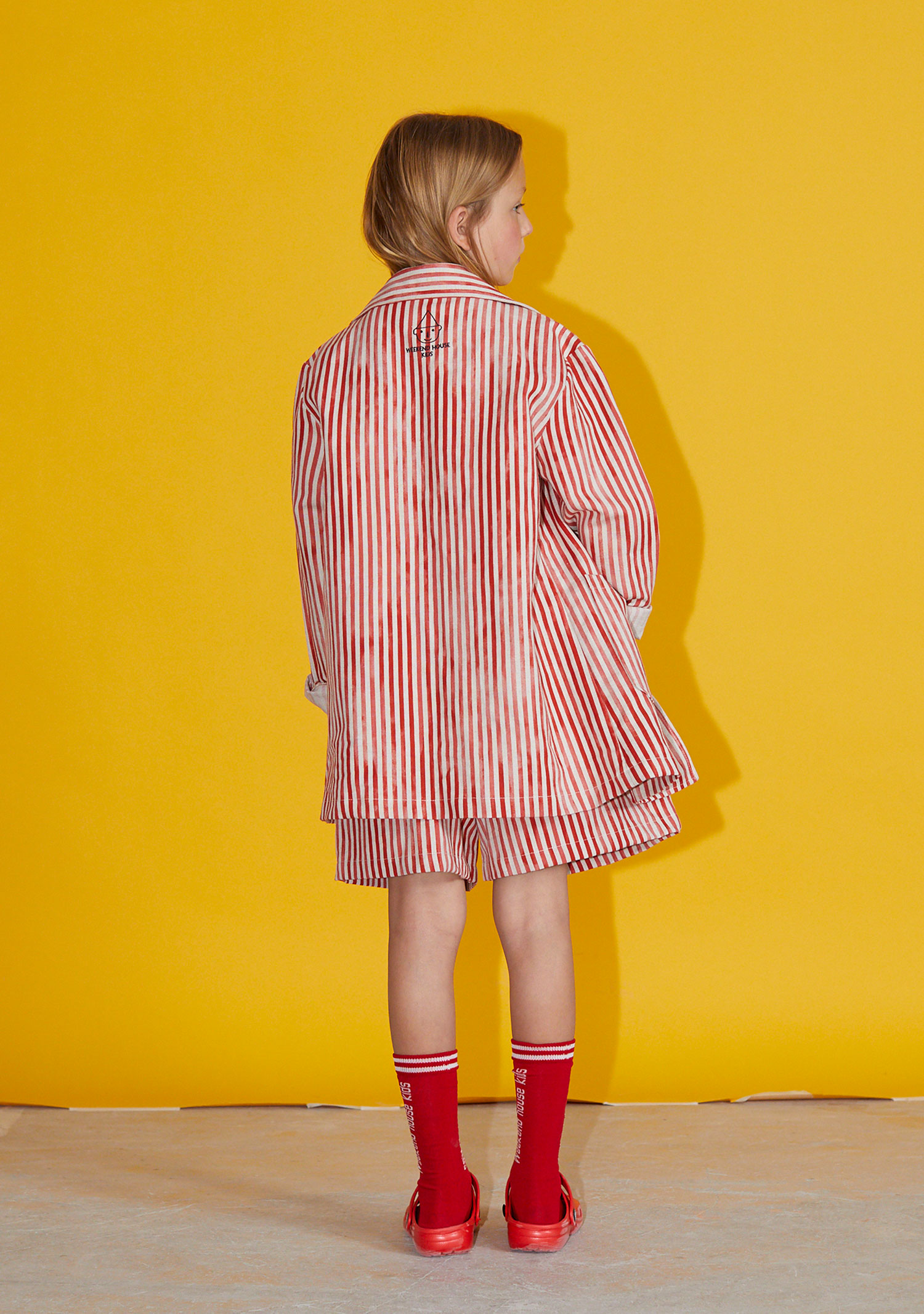 Poets linen logo tailored jacket