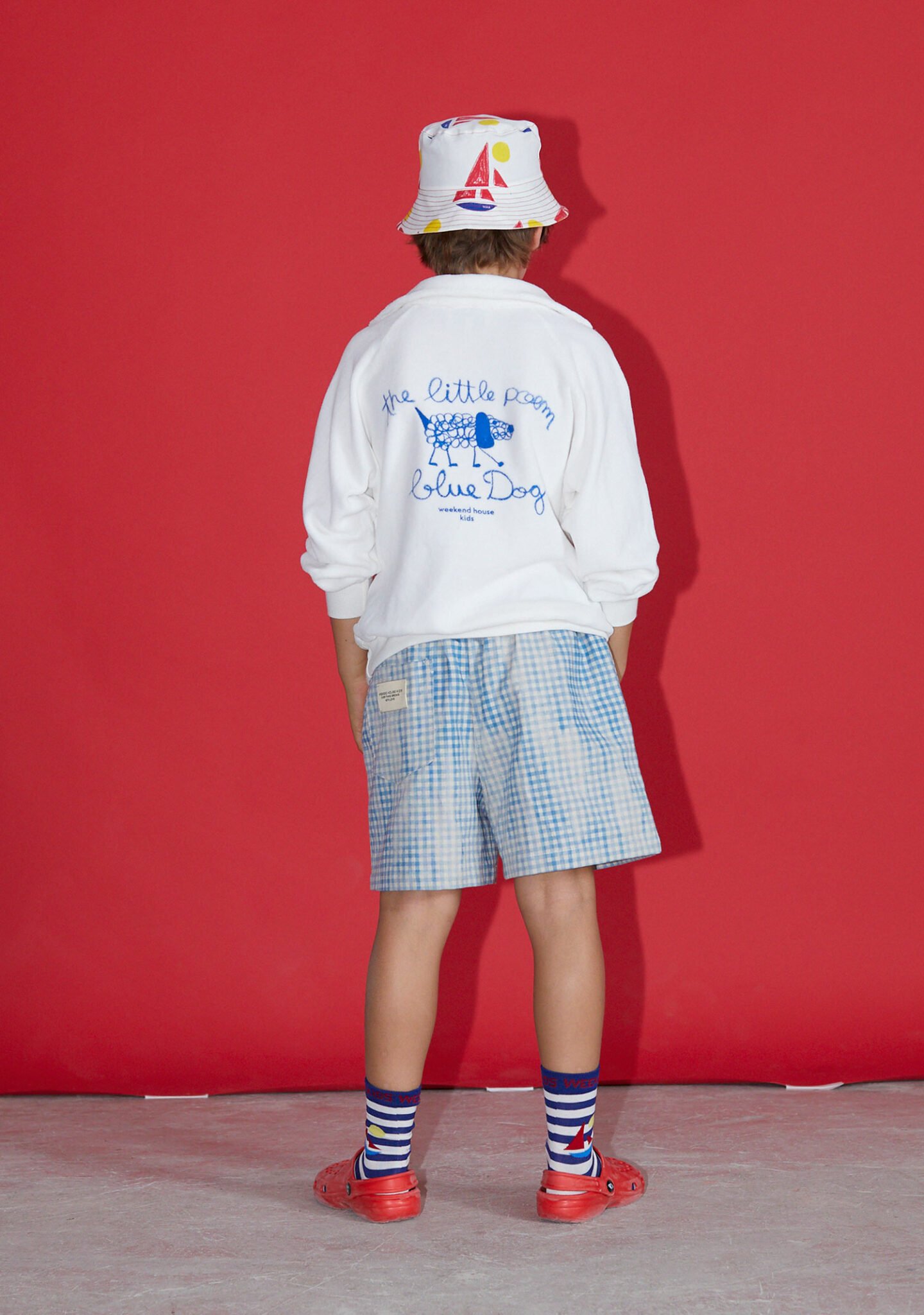 Linen check bermuda