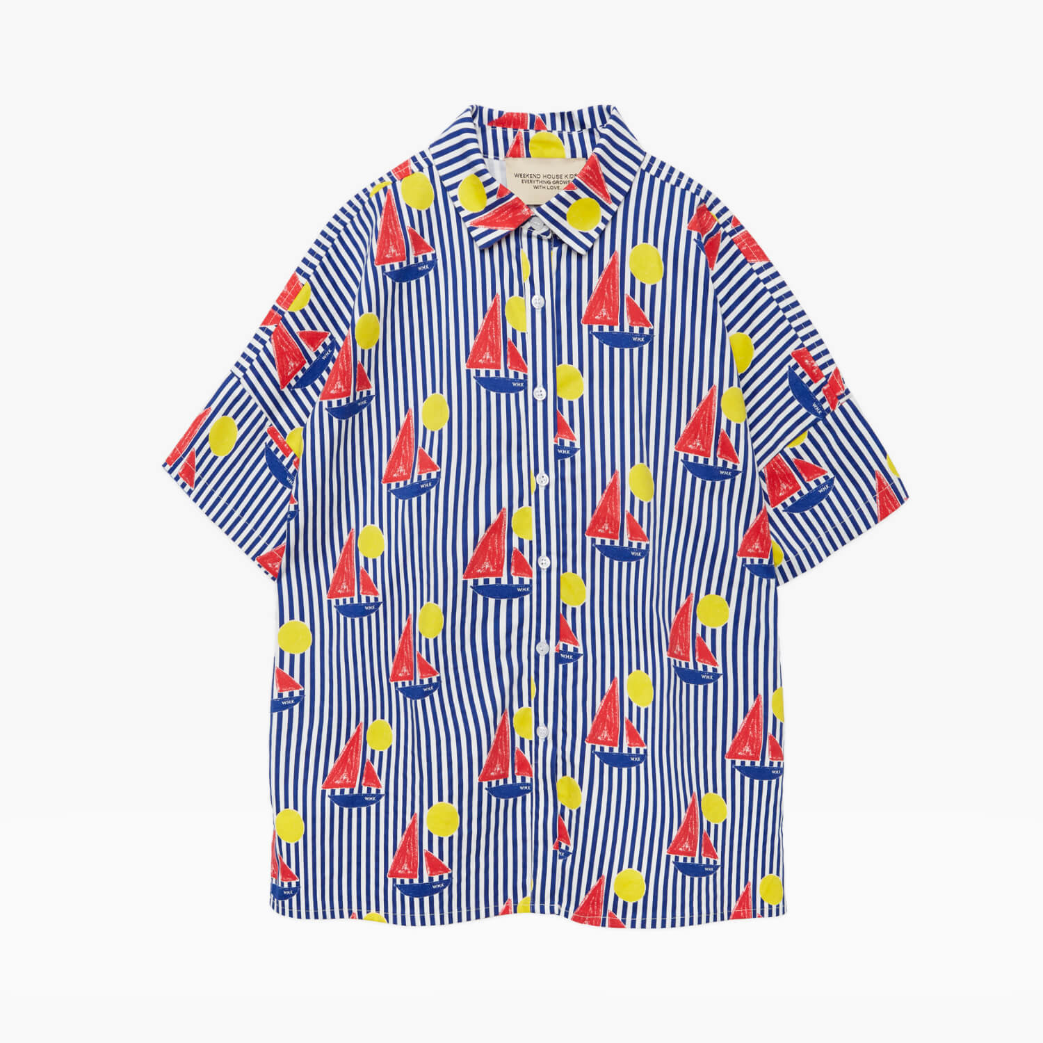 Oversized stripes boat shirt