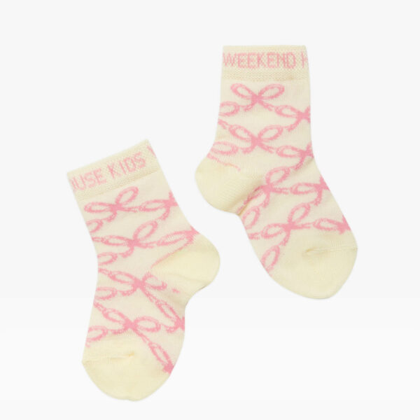 Pink lace socks