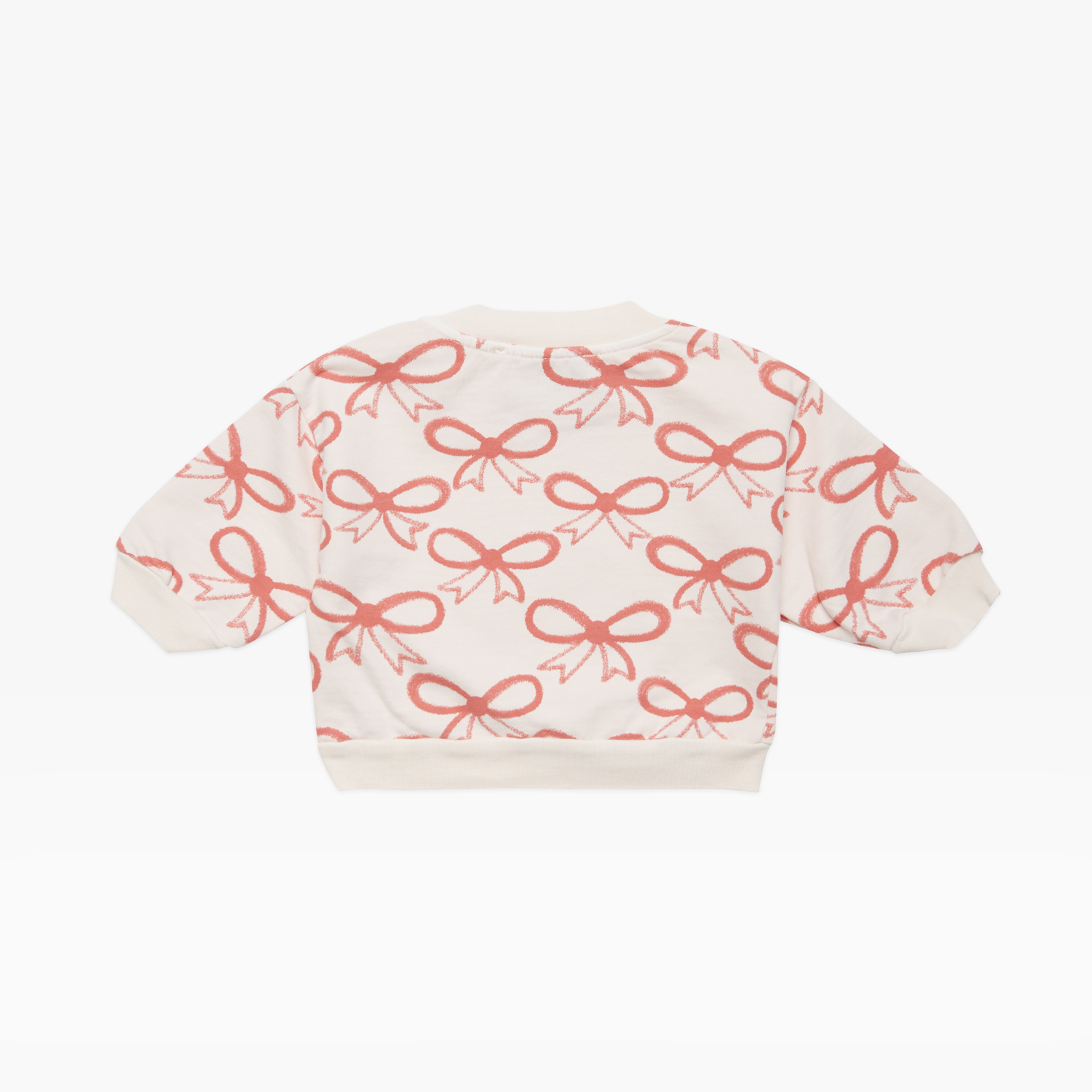 Baby pink bow sweatshirt