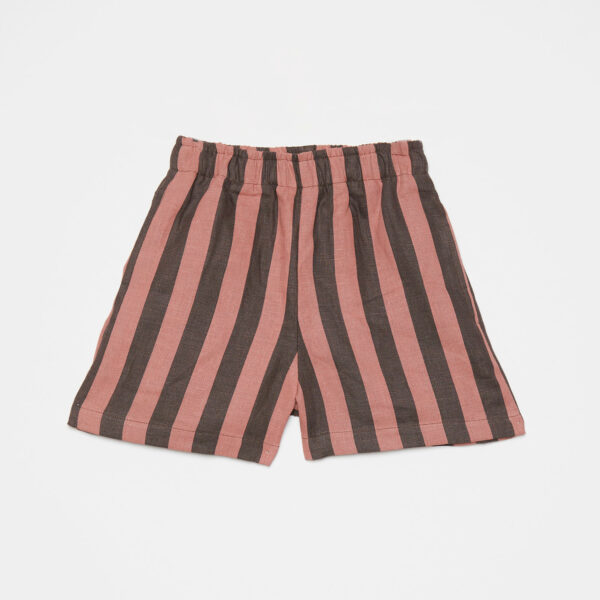 Stripes linen bermuda