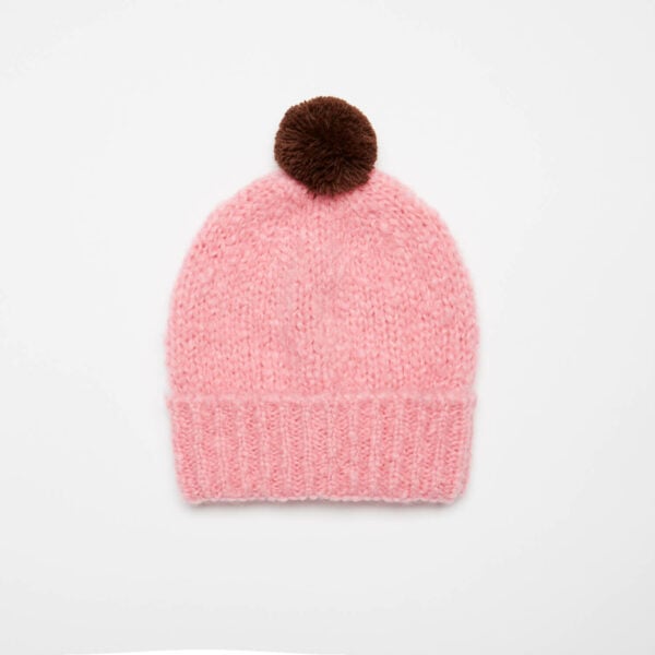 Pink wool hat