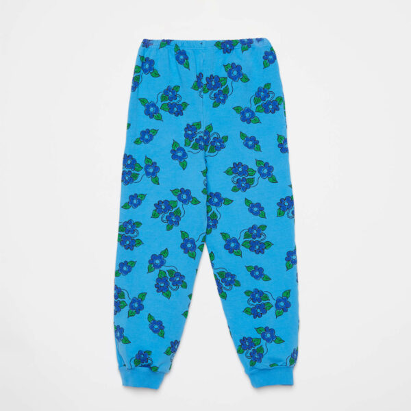Sweat pants blue flowers