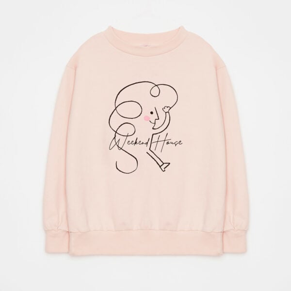 Weekend kid sweatshirt (soft pink)