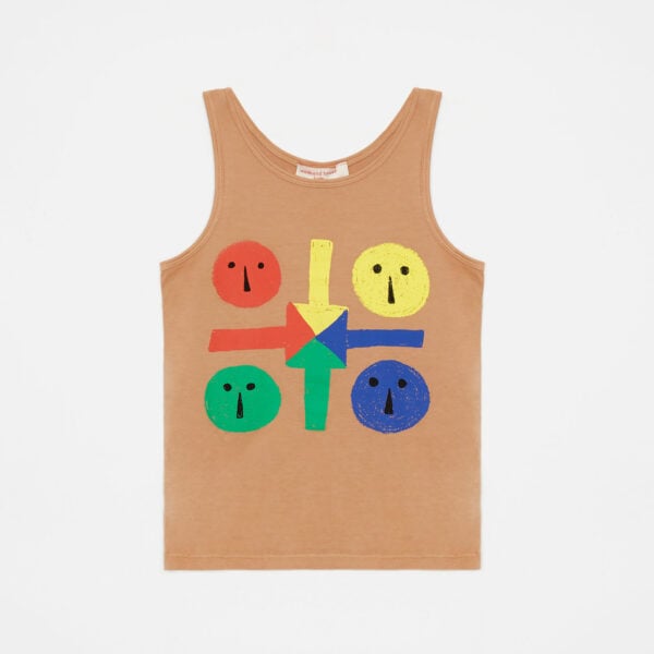 Parchis tank t-shirt (camel)