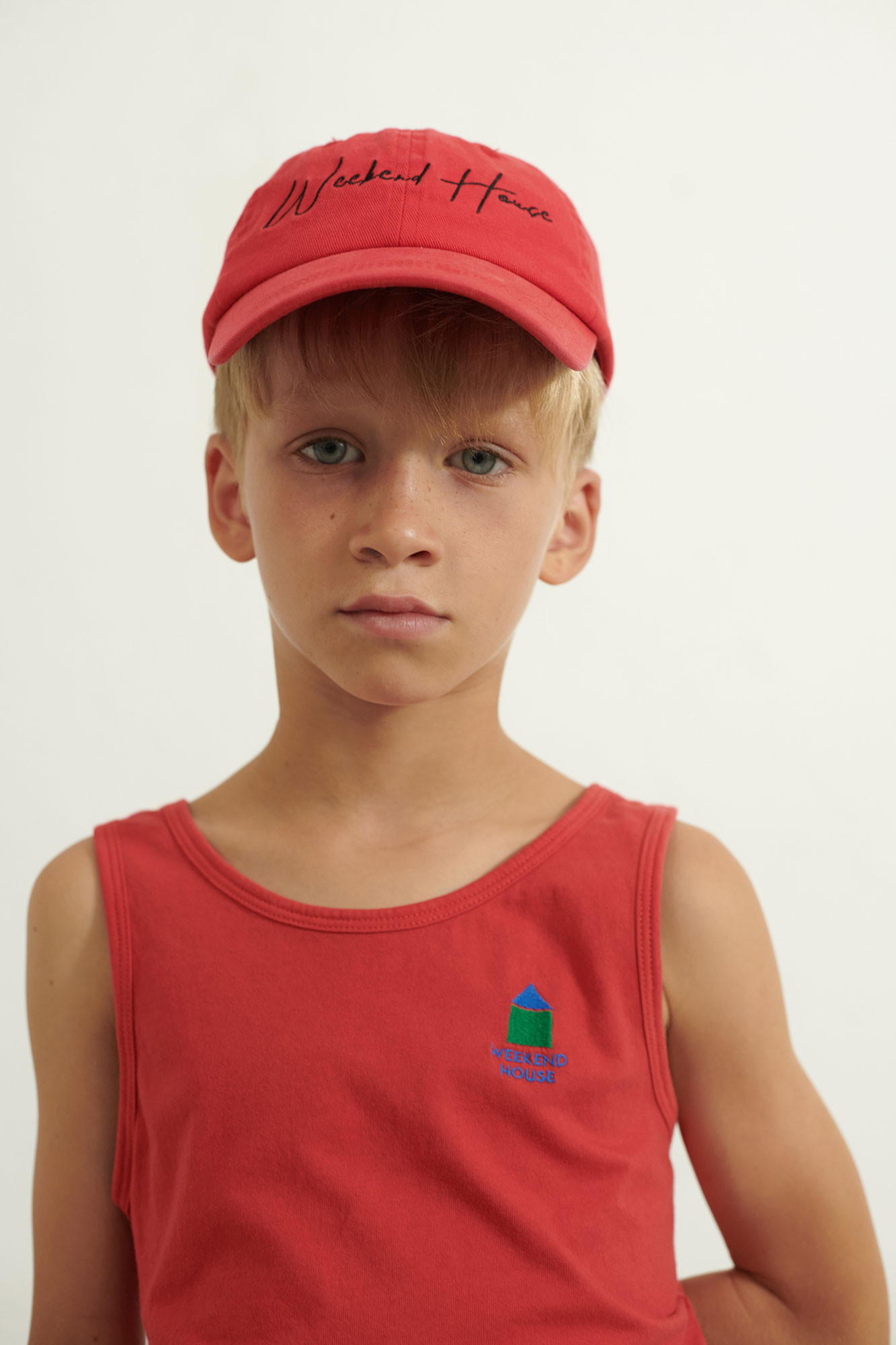 Logo tank t-shirt (red)