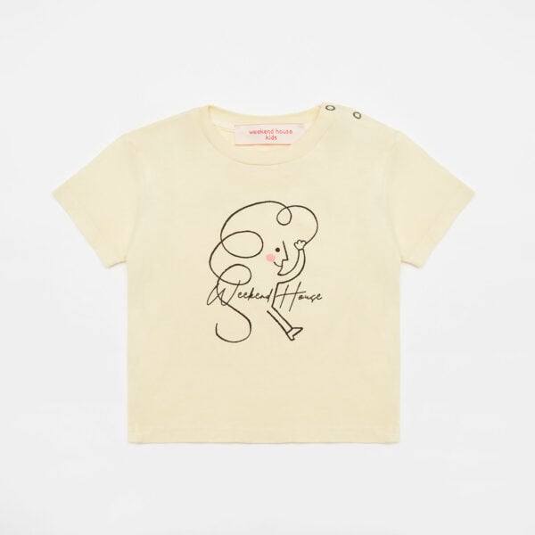 Weekend kid baby t-shirt (soft yellow)