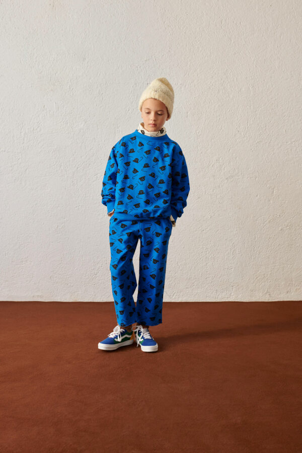 Chaplin all over sweatpants (blue)