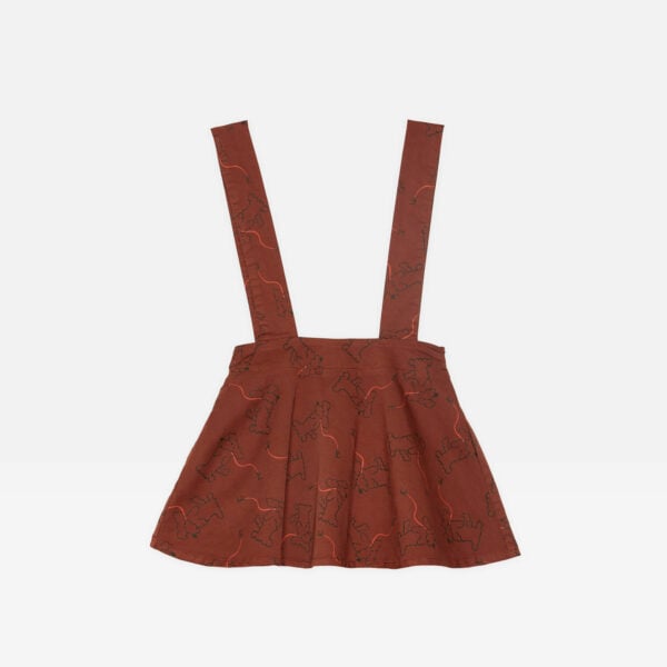 Dog mini skirt with suspenders