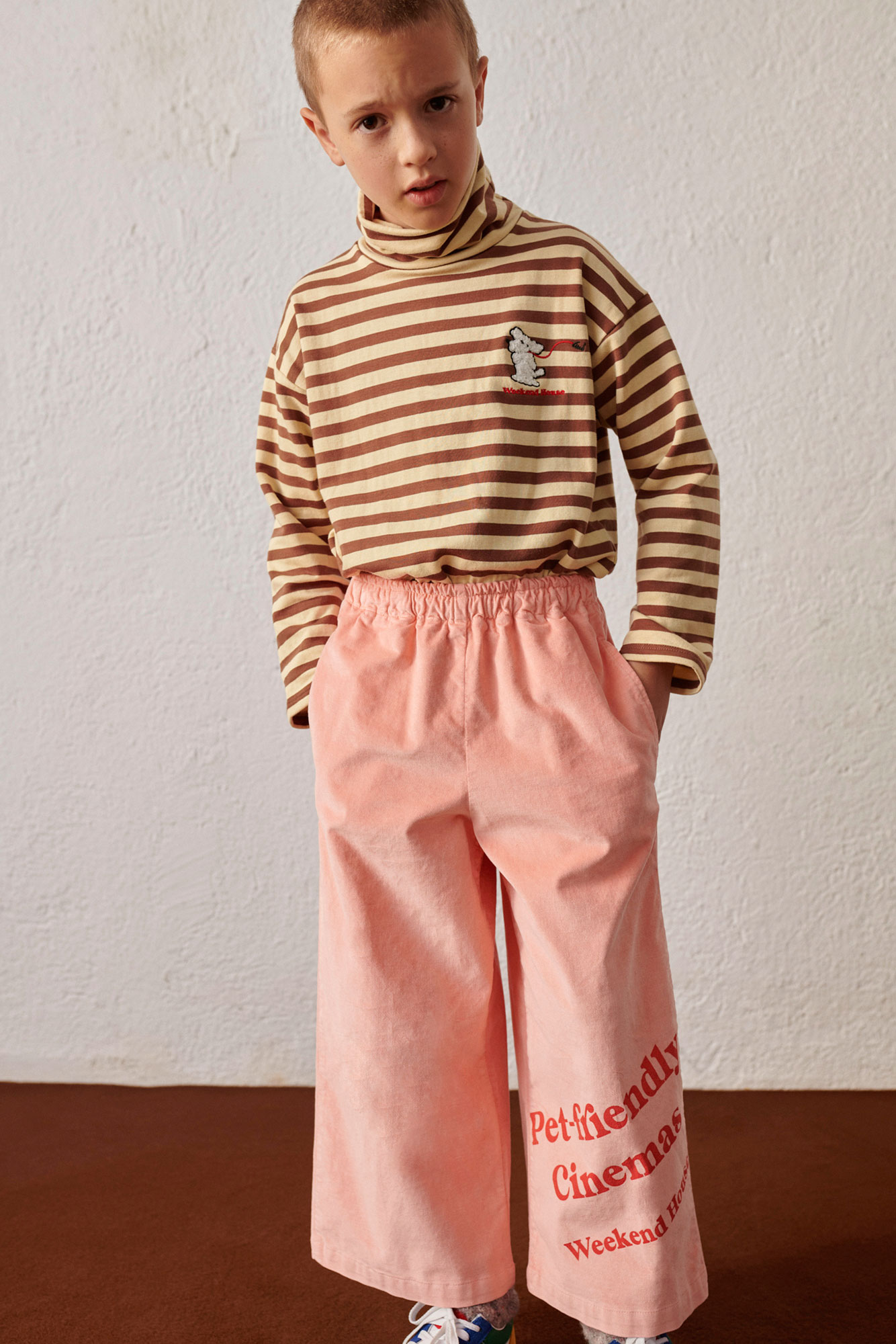 Pet friendly velvet flare pants