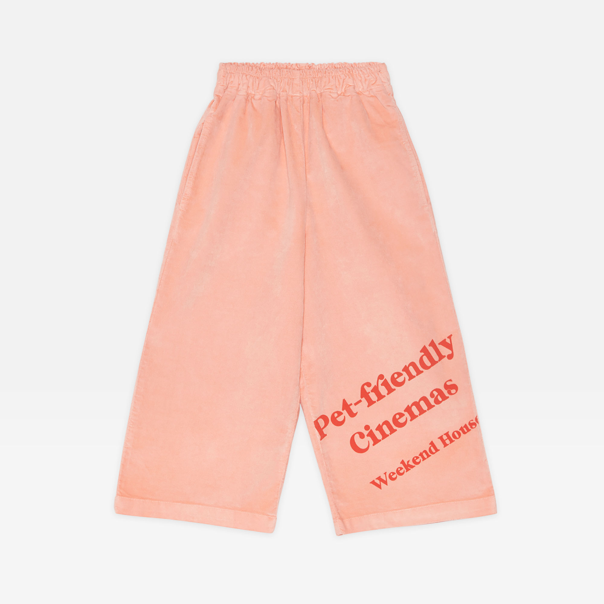 Pet friendly velvet flare pants