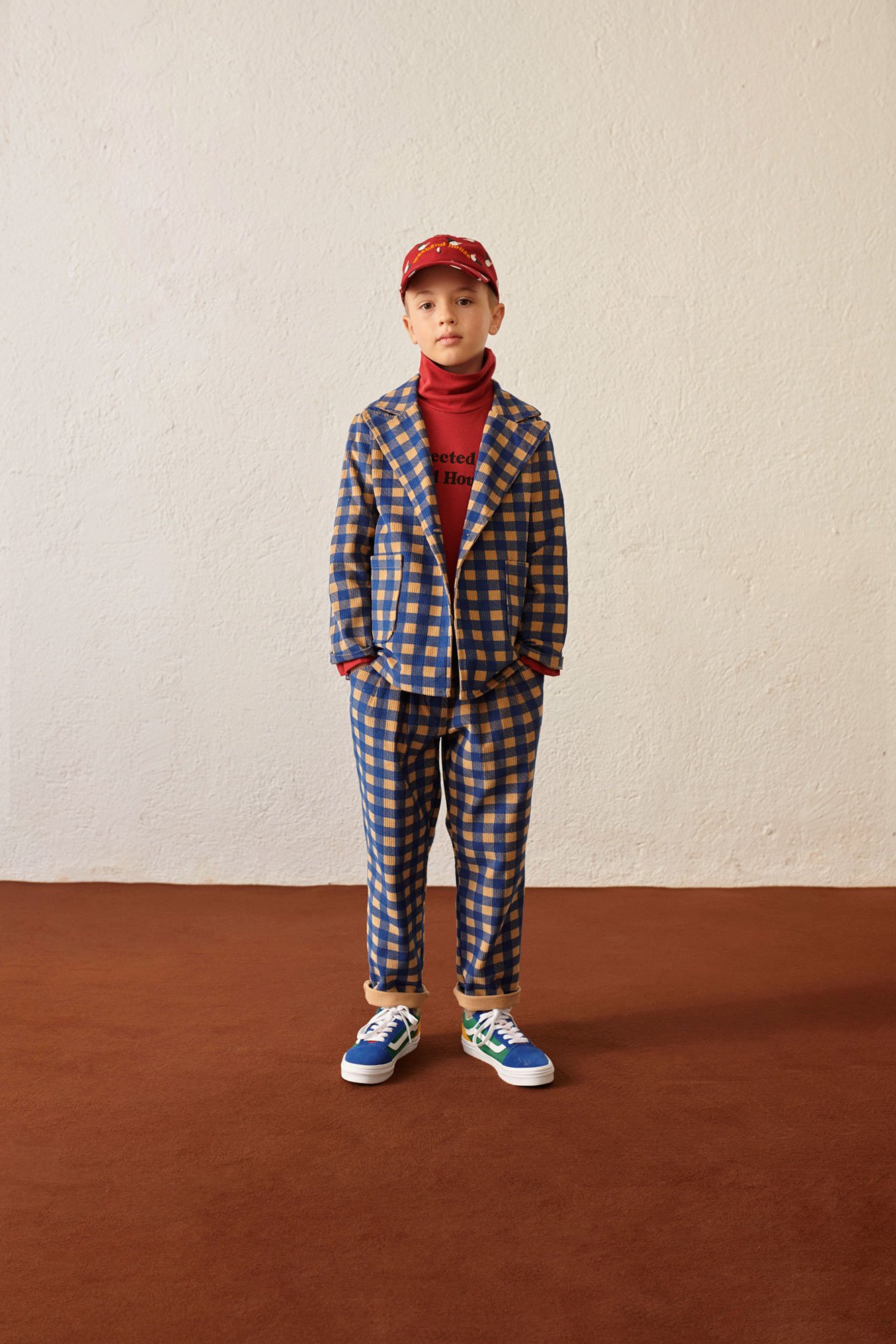 Checks corduroy jacket