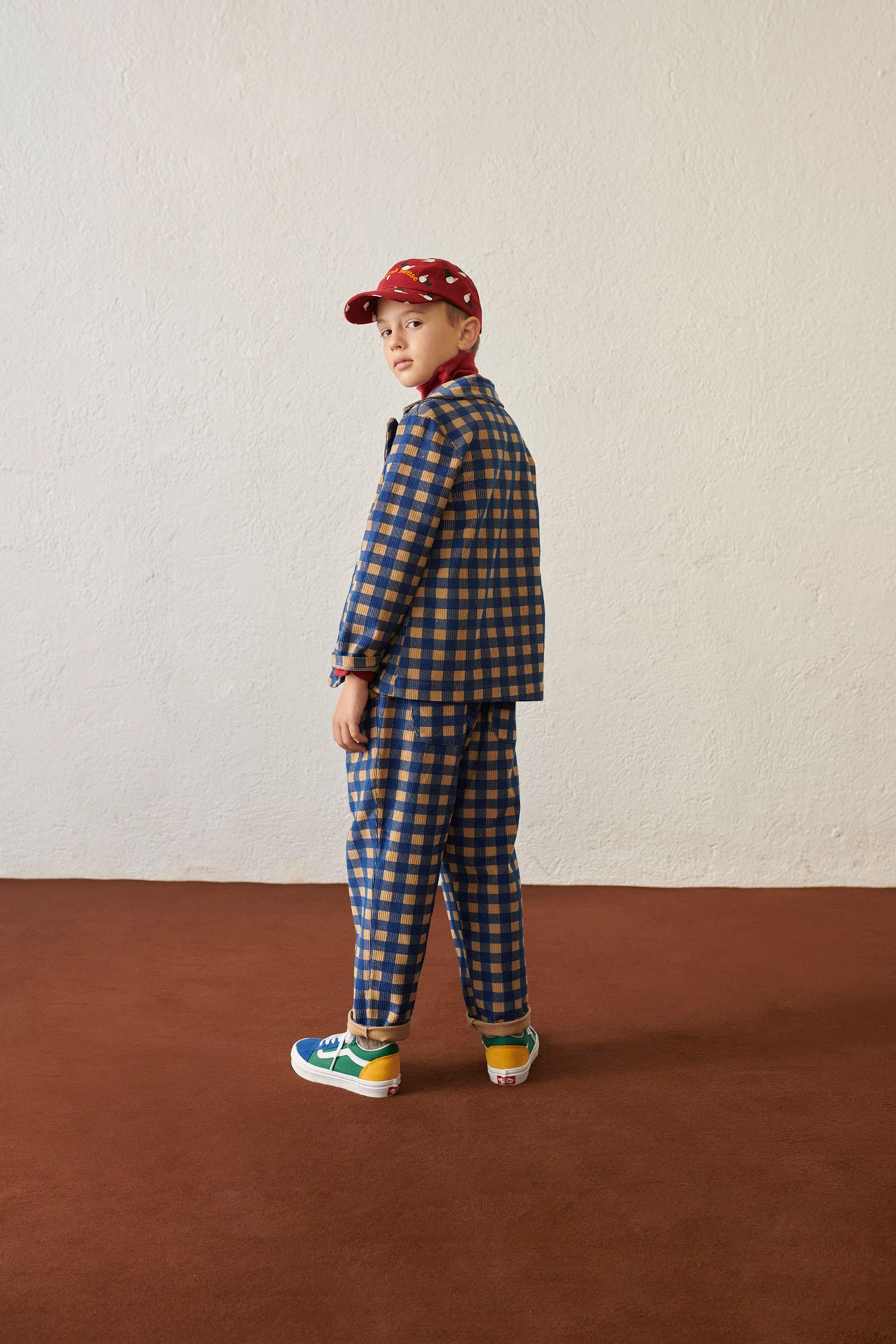 Checks corduroy jacket