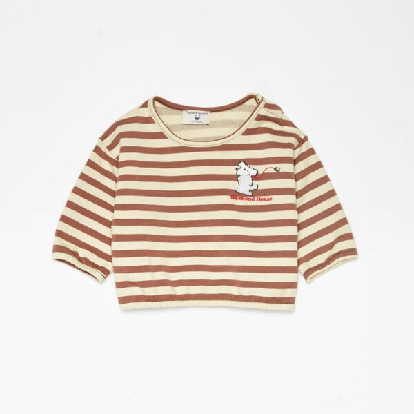 Dog stripes baby sweatshirt