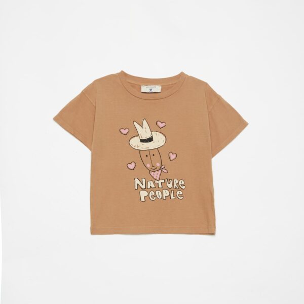 Nature lovers t-shirt (camel)
