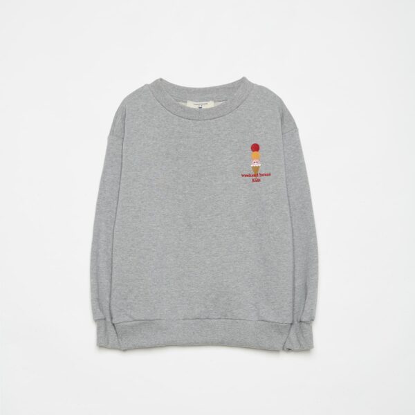 Ice-cream embroidered sweatshirt