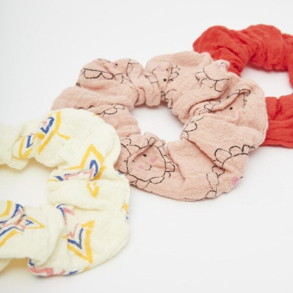 Pack 3 organic cotton scrunchie