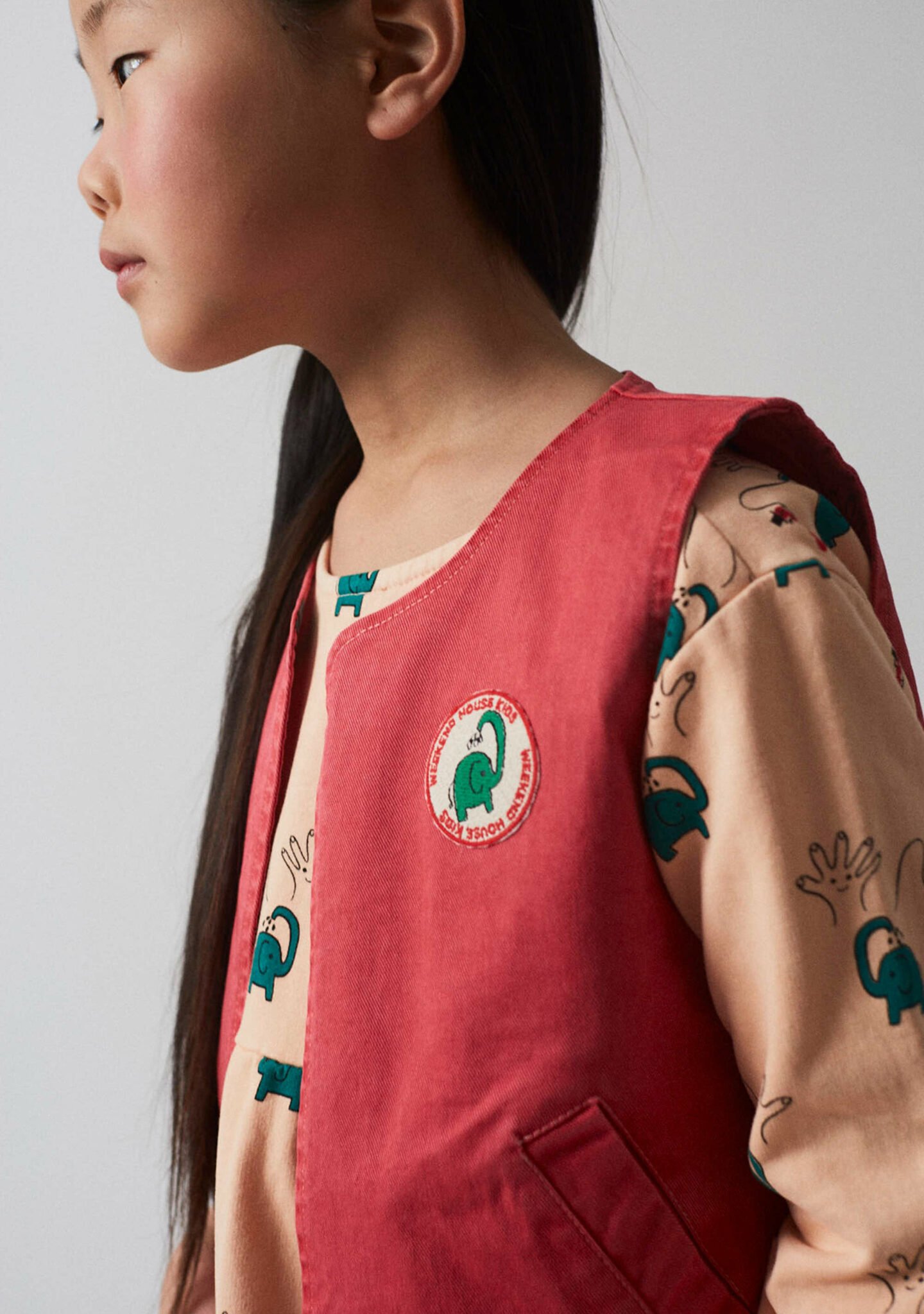 Red elephant vest