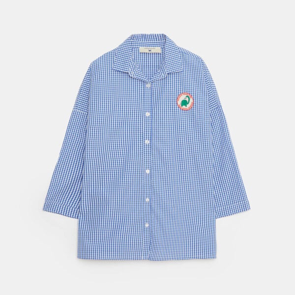 Blue checks painter shirt