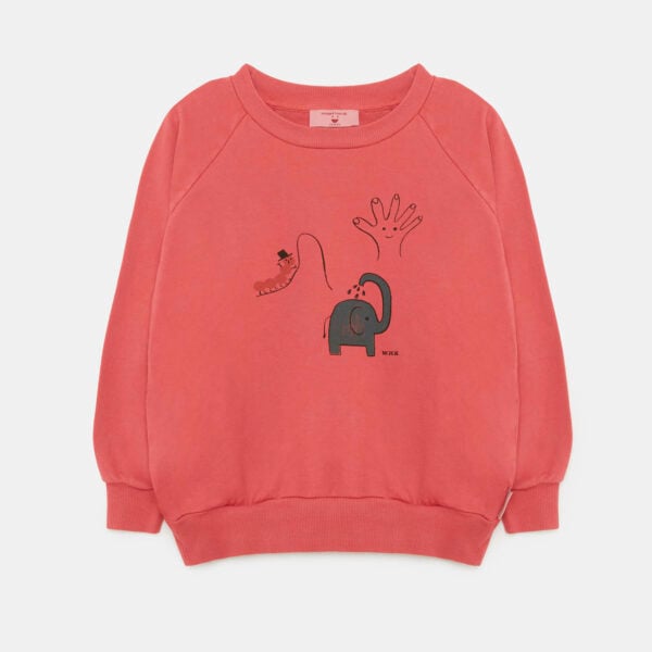 Hand print sweatshirt (red)