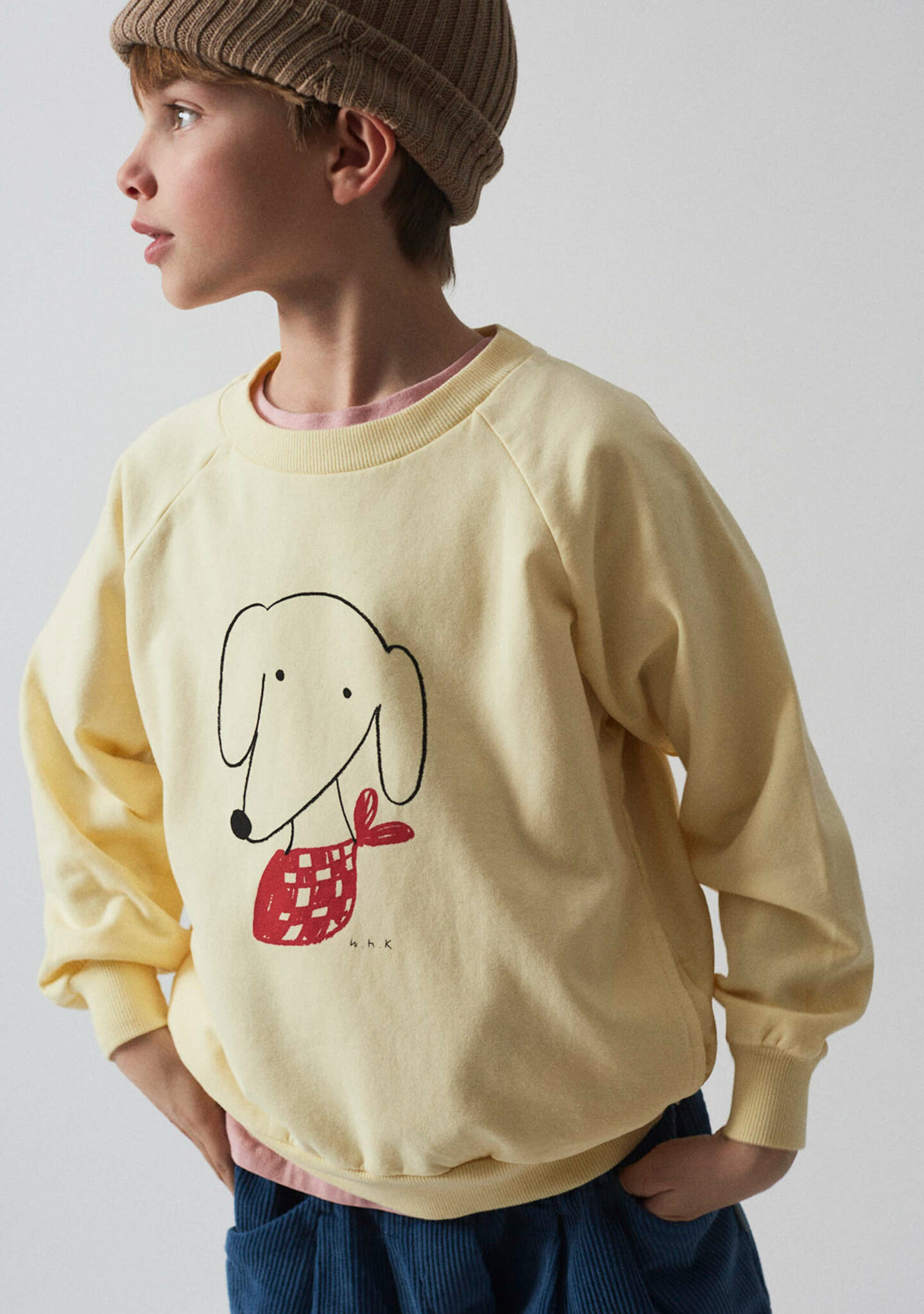 Dog sweatshirt (soft yellow)