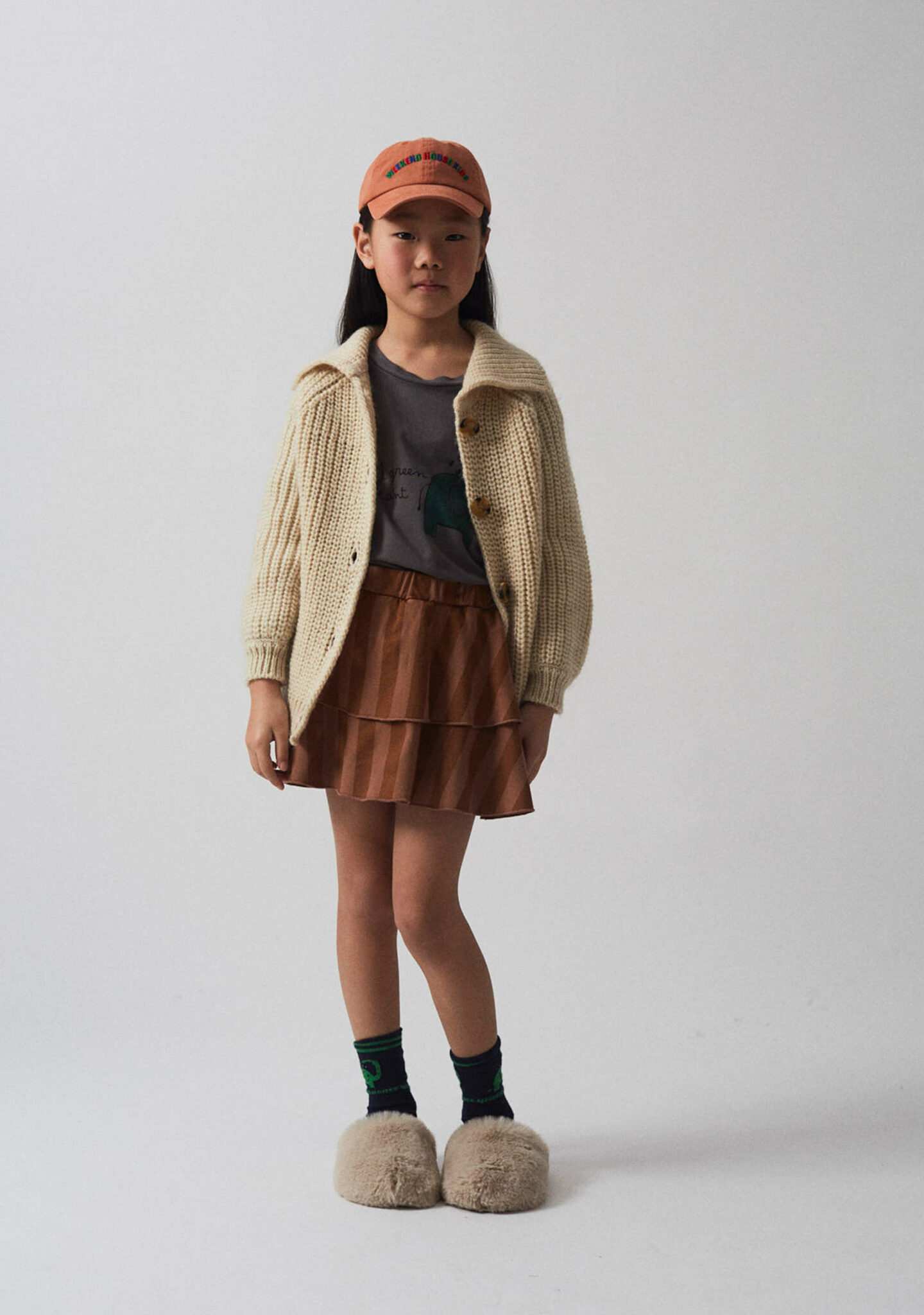 Stripes mini skirt