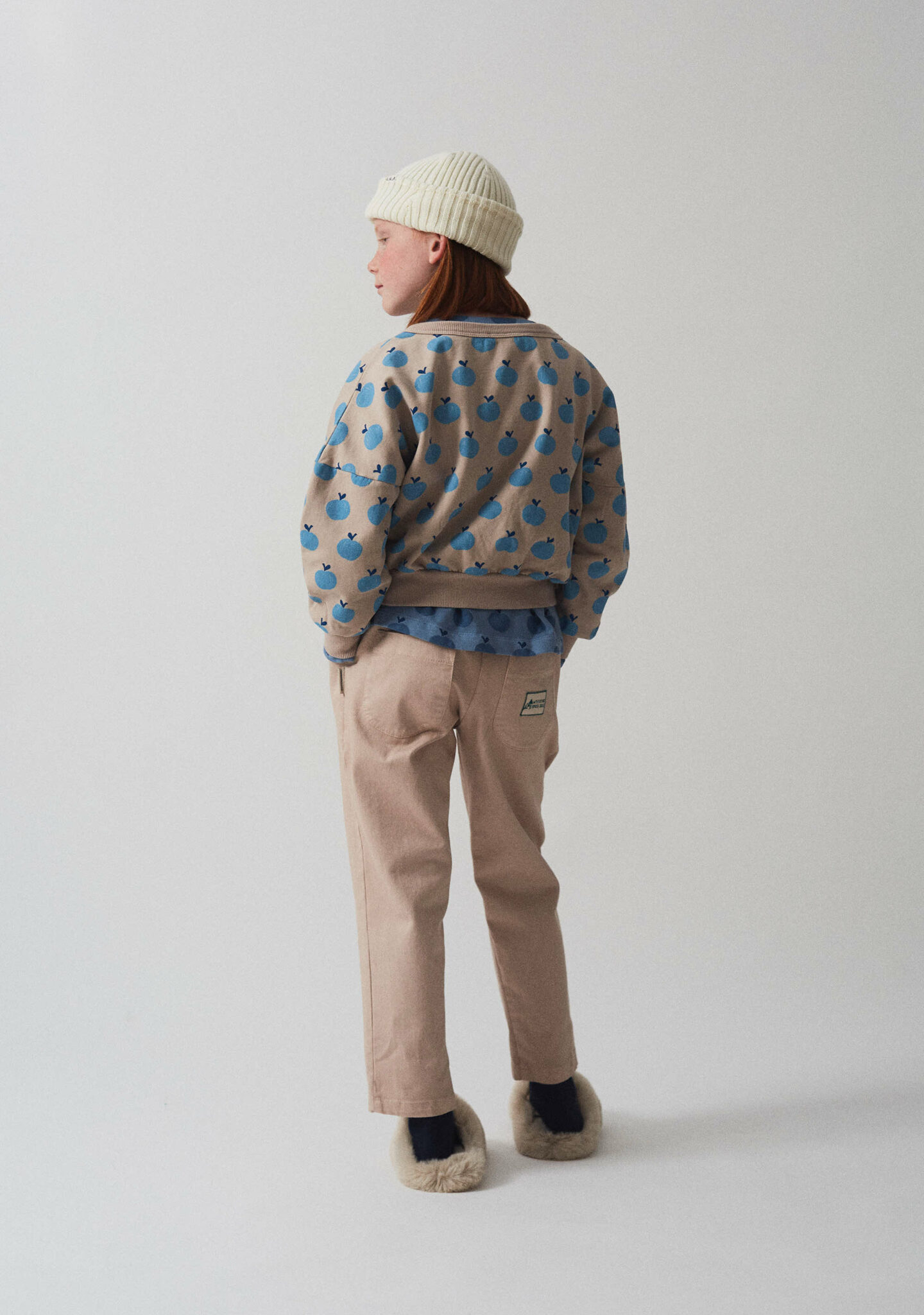 Apples all over soft cardigan