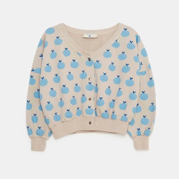 Apples all over soft cardigan