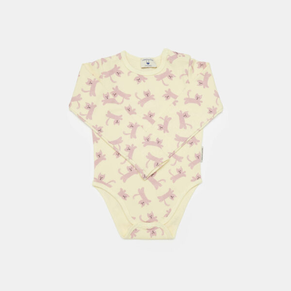 Cats all over baby body