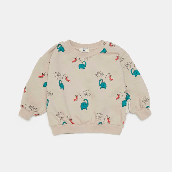 Elephant all over baby sweatshirt