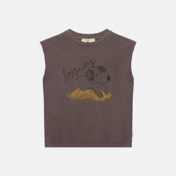 Lazy dog t-shirt no sleeve