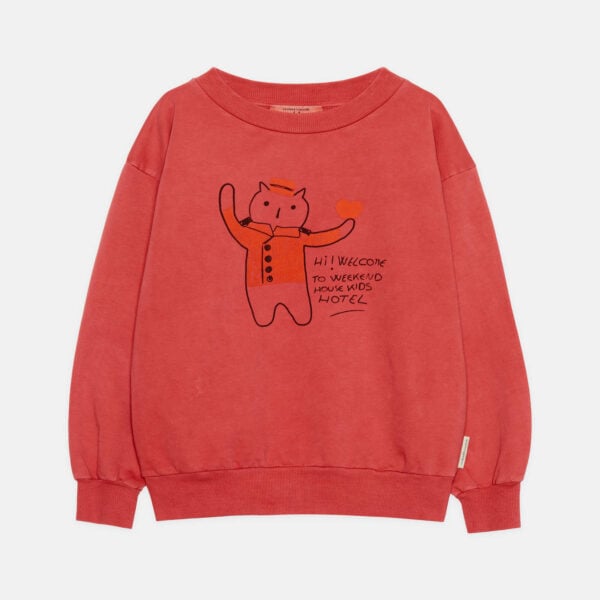 Red cat sweatshirt