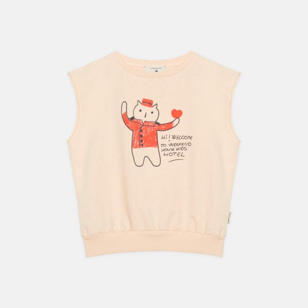 Cat no sleeve sweatshirt