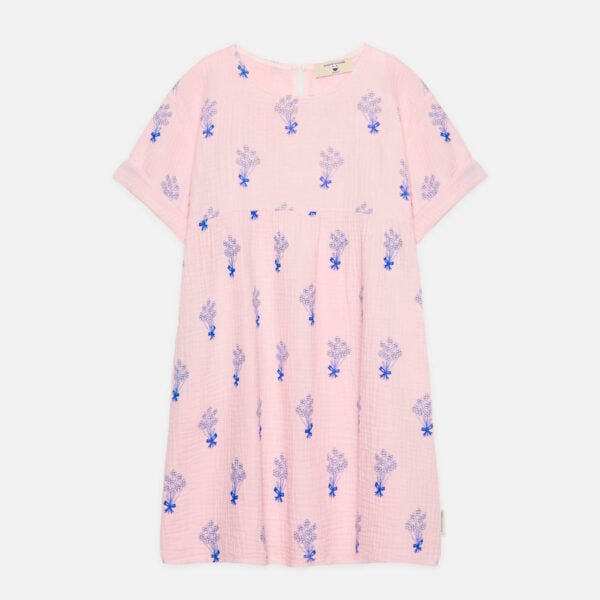 Bouquet all over dress w/pockets