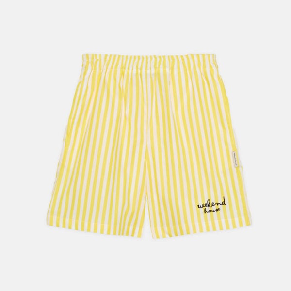 Weekend yellow stripes bermuda