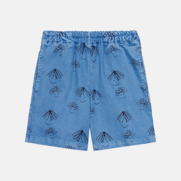happy faces all over bermuda (vintage blue)